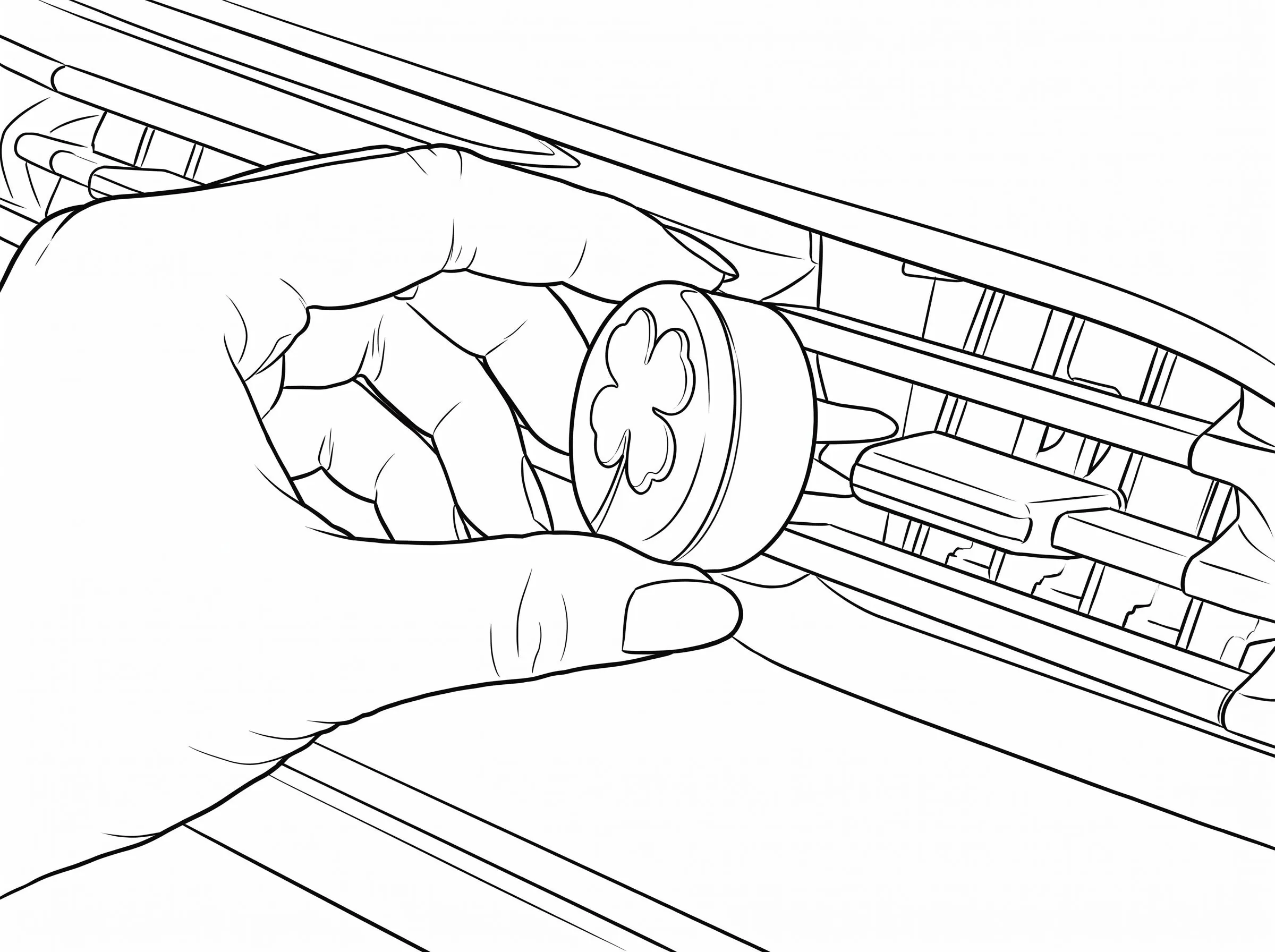 Vent fragrance clip installation drawing