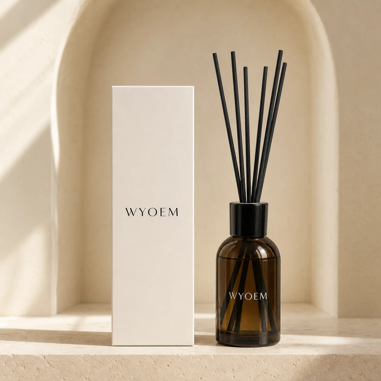 WYOEM amber reed diffuser with carton